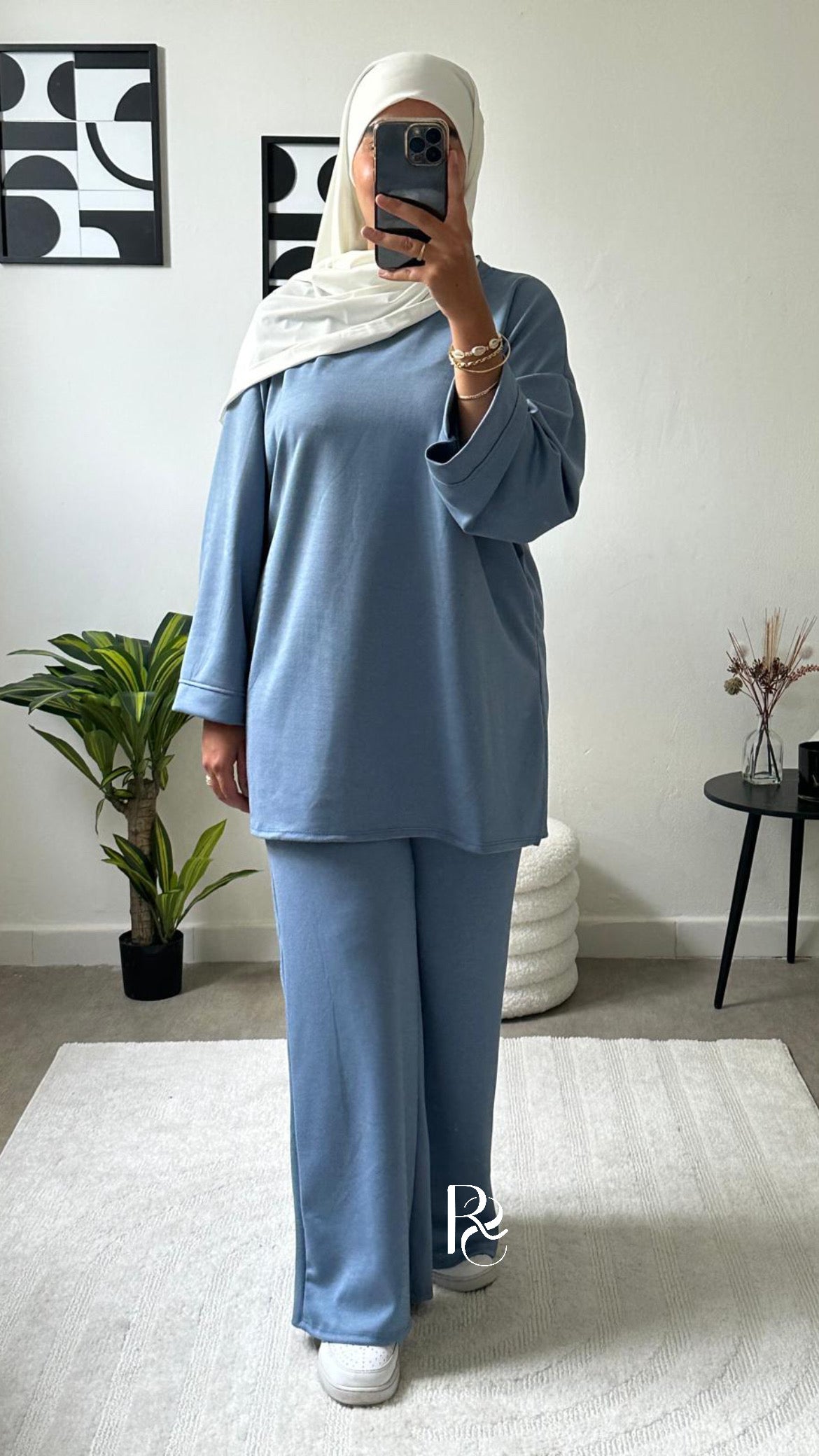 Ensemble confort bleu