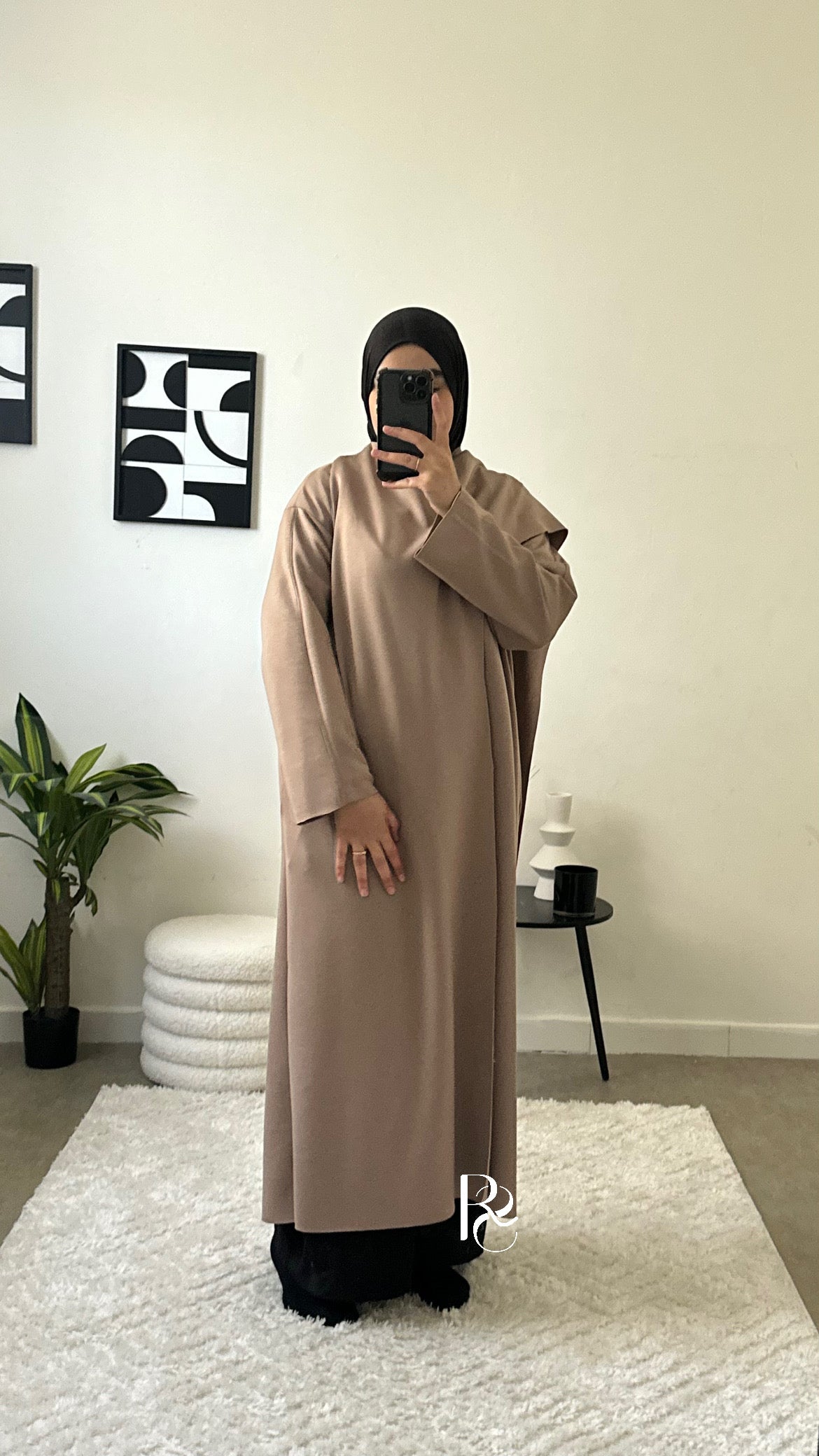 Veste cape taupe