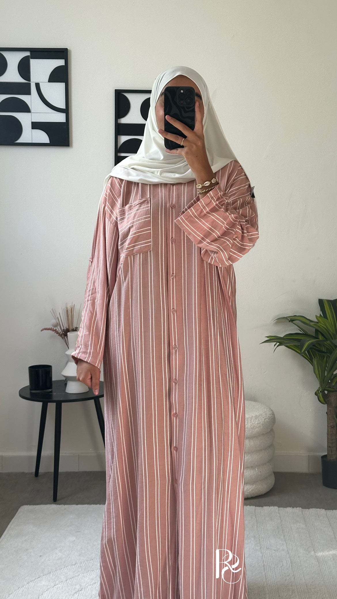 Robe chemise Shahida rose