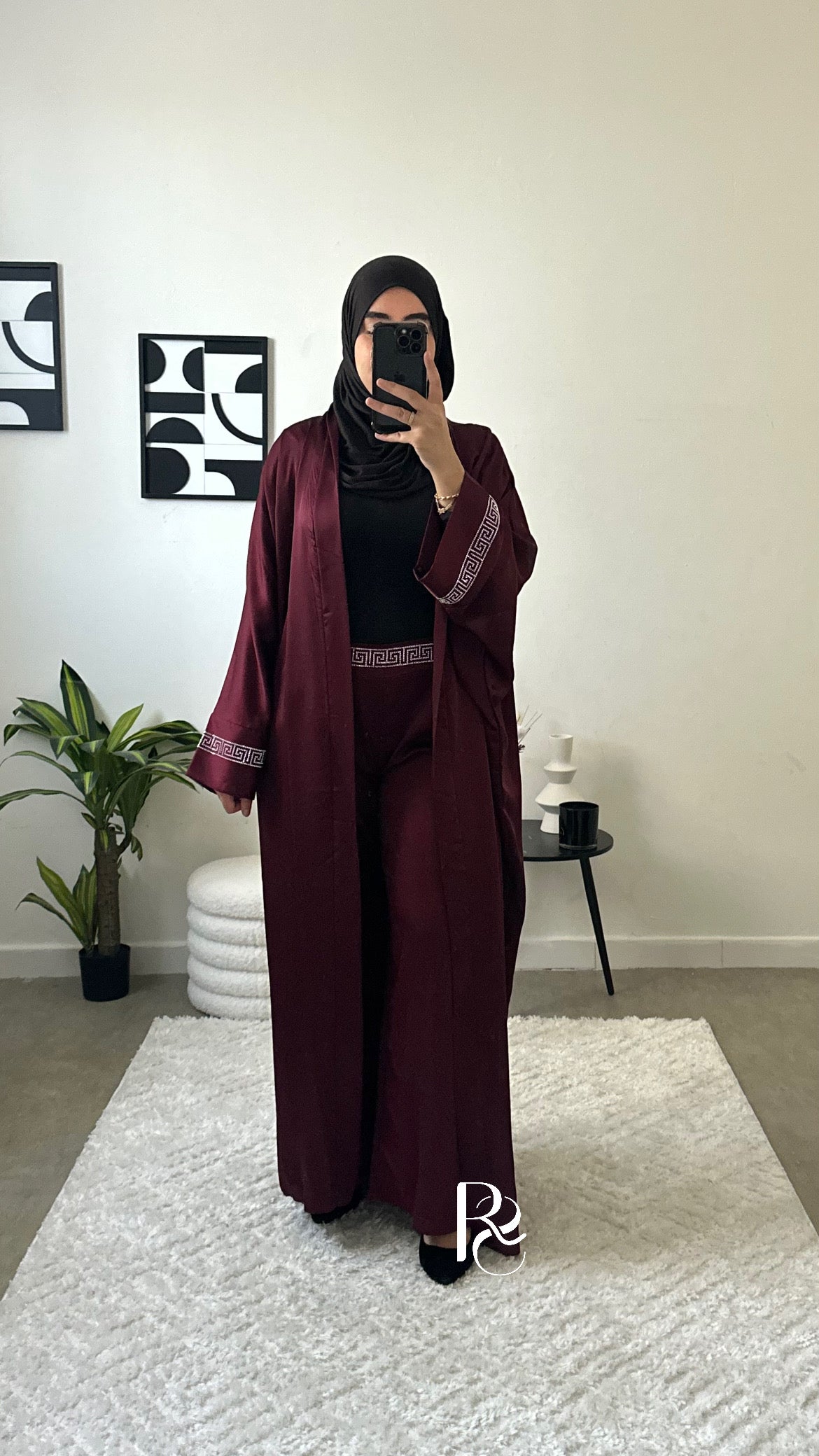 Ensemble strass bordeaux