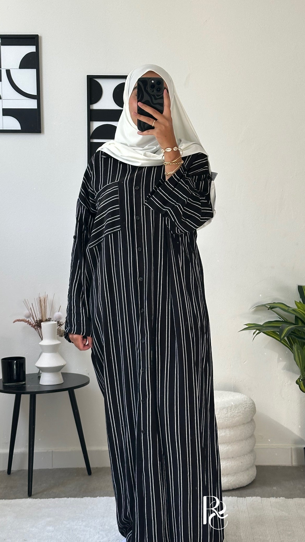 Robe chemise Shahida noir