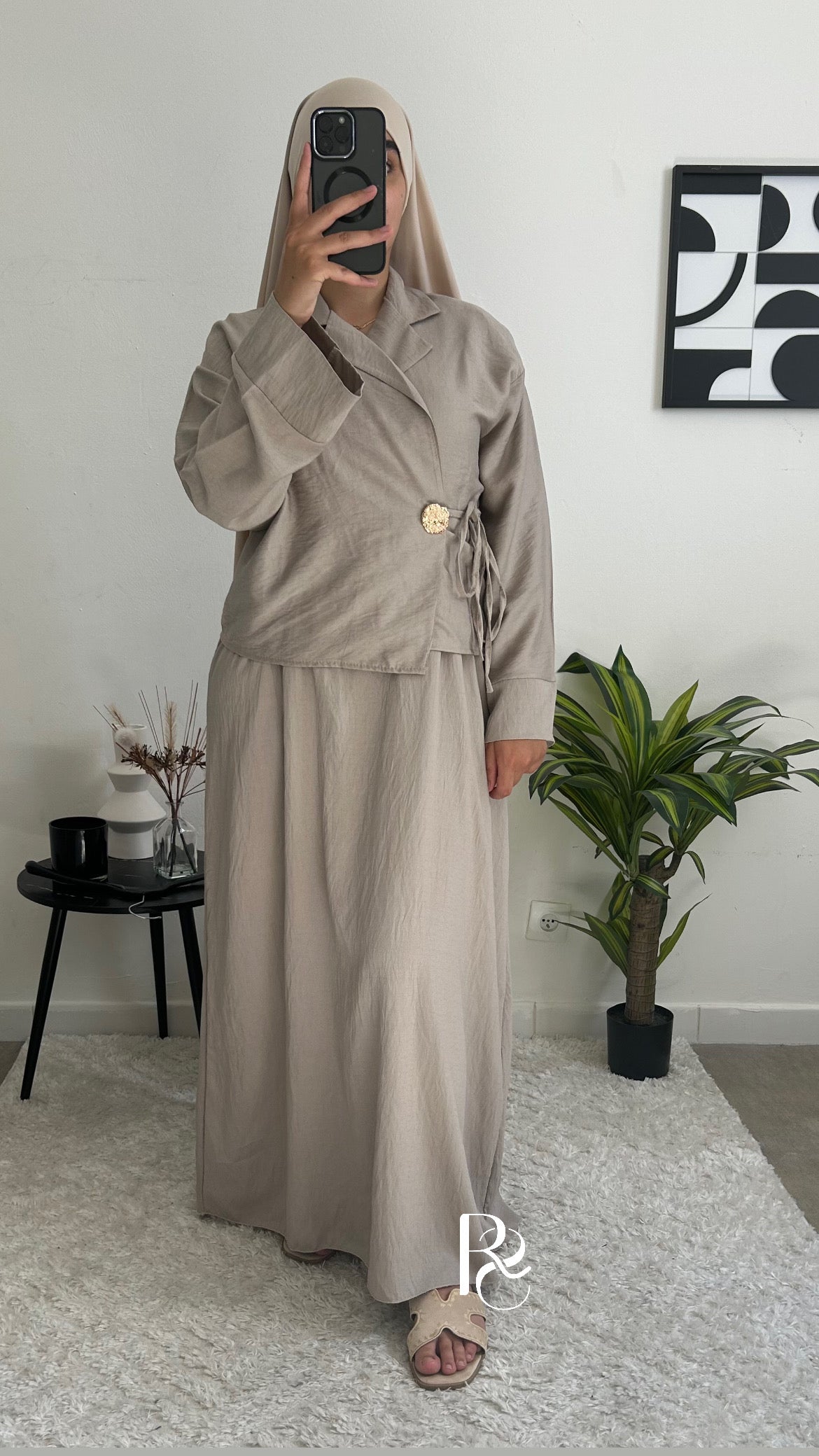 Ensemble Asma taupe