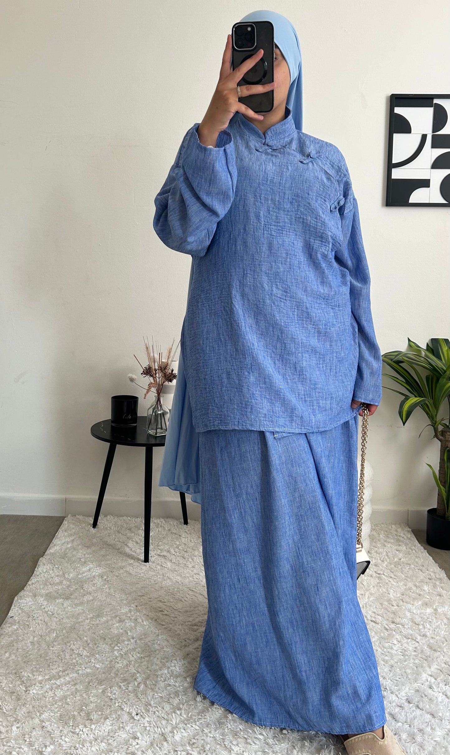 Ensemble Tokyo jupe bleu