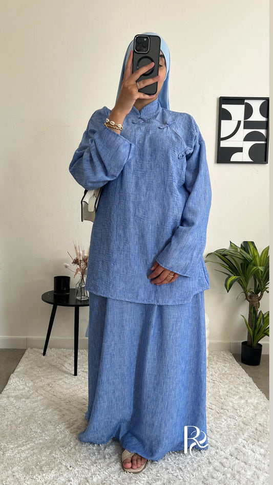 Ensemble Tokyo jupe bleu