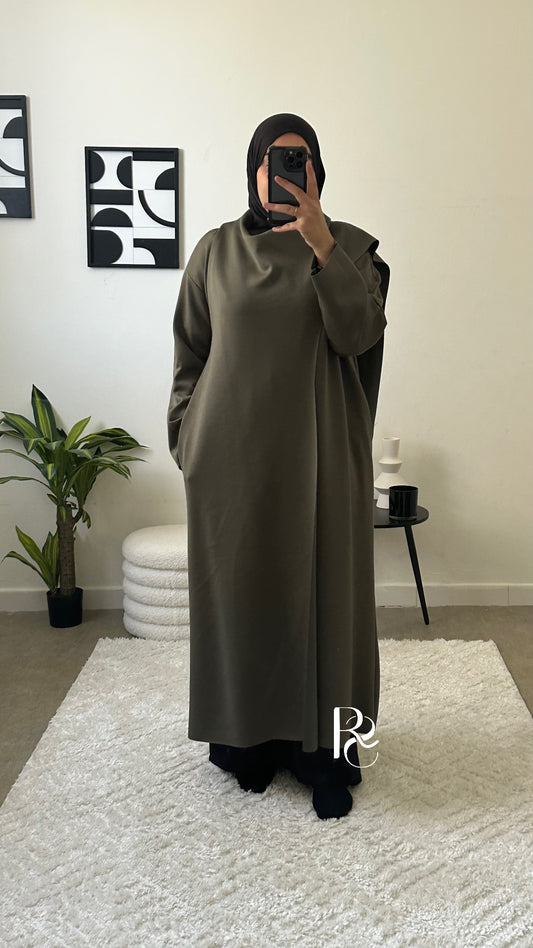 Veste cape kaki