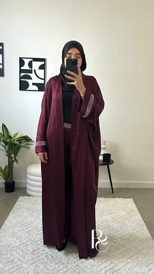 Ensemble strass bordeaux