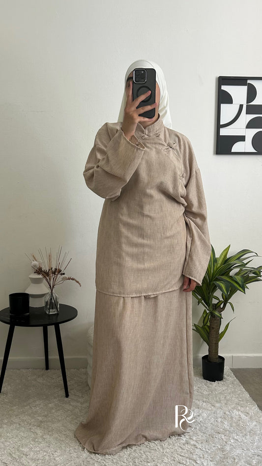Ensemble Tokyo jupe taupe