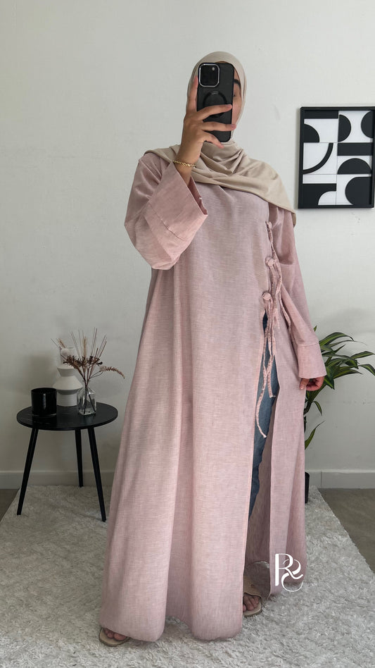 Kimono à noeud rose