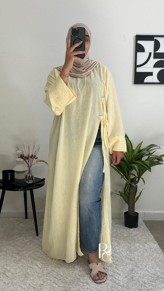 Kimono à noeud jaune