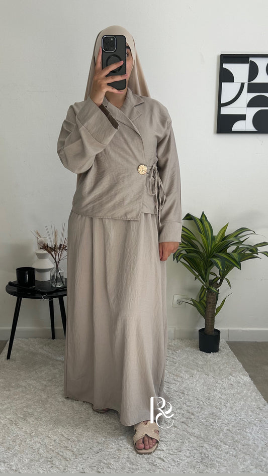 Ensemble Asma taupe