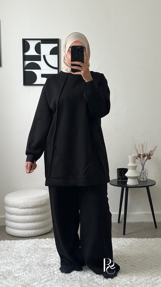 Ensemble jogging noir