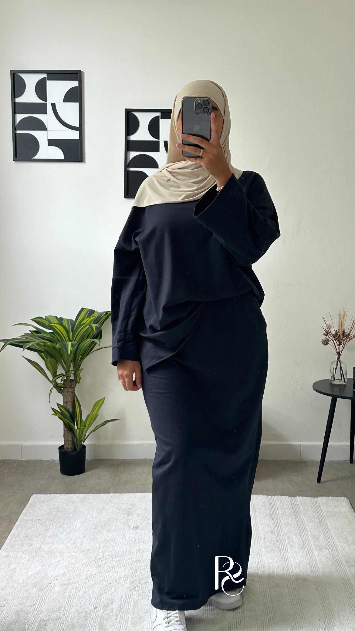 Ensemble Coton Isra bleu